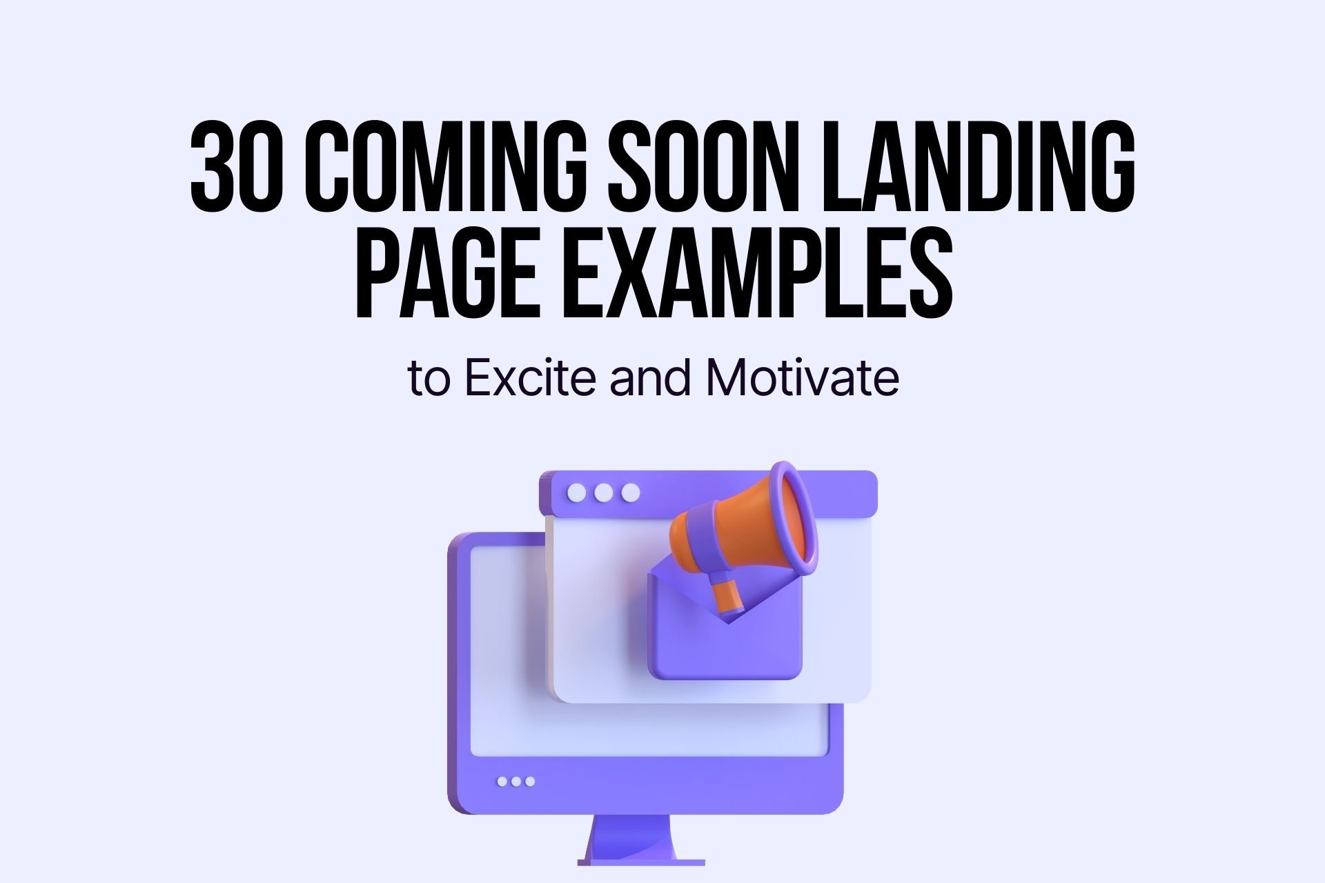 coming soon landing page examples