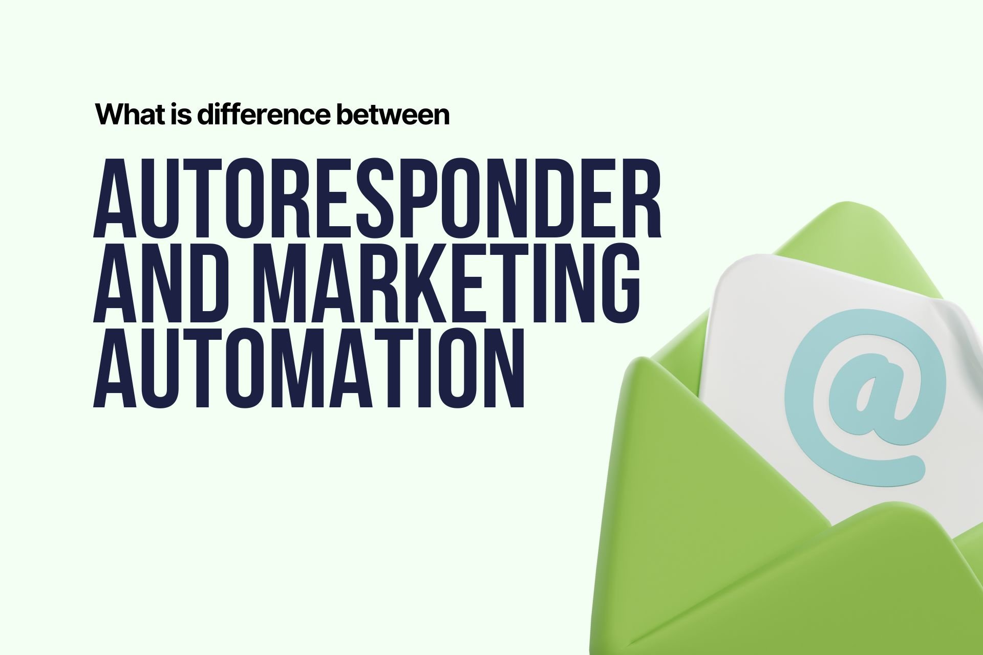 difference between autoresponder and marketing automation
