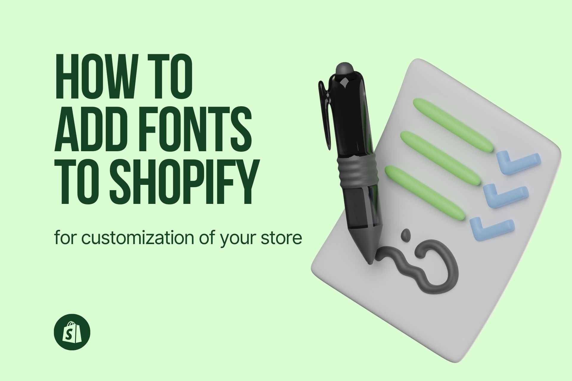 how to add fonts to shopify