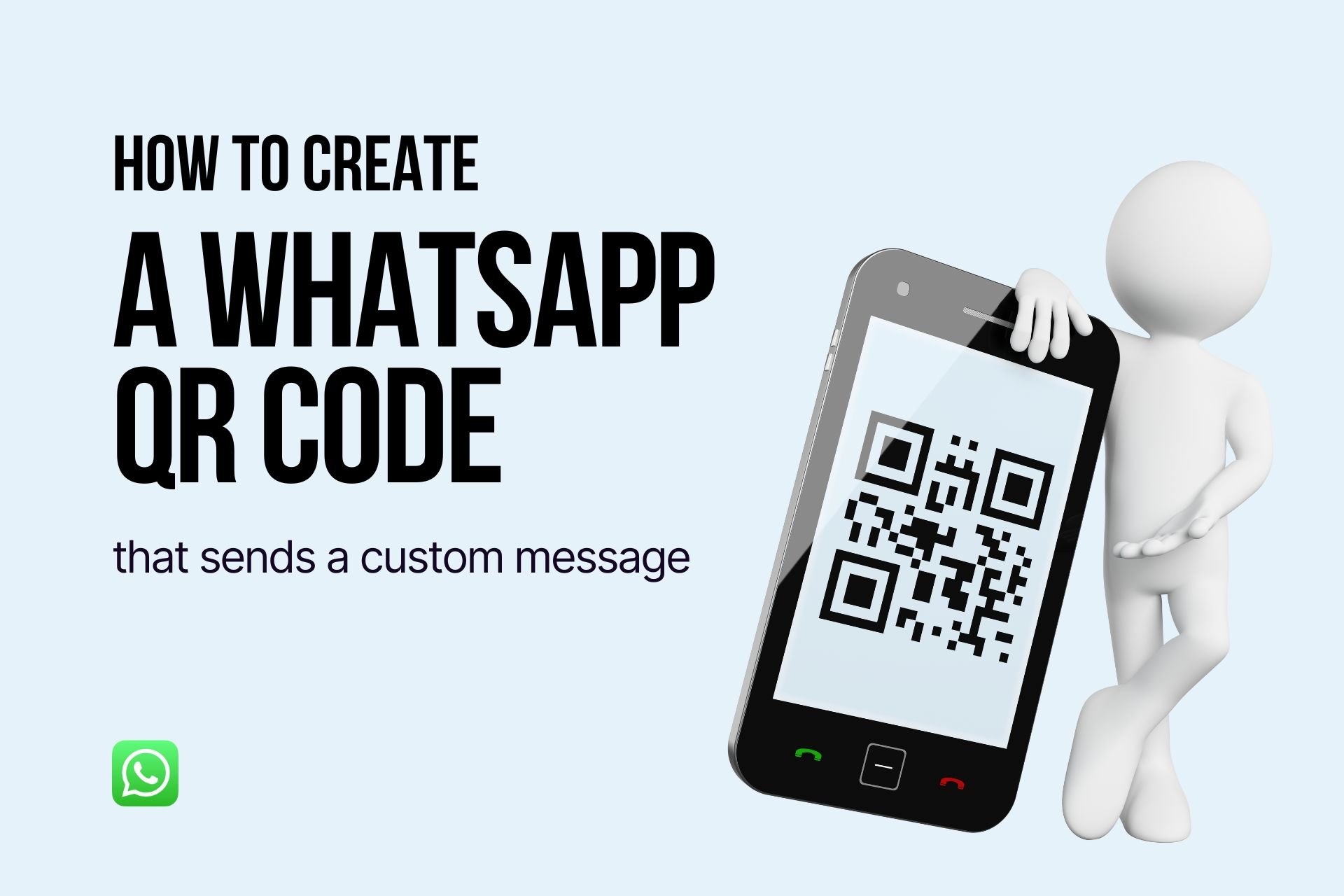 how to create whatsapp qr code that sends custom message