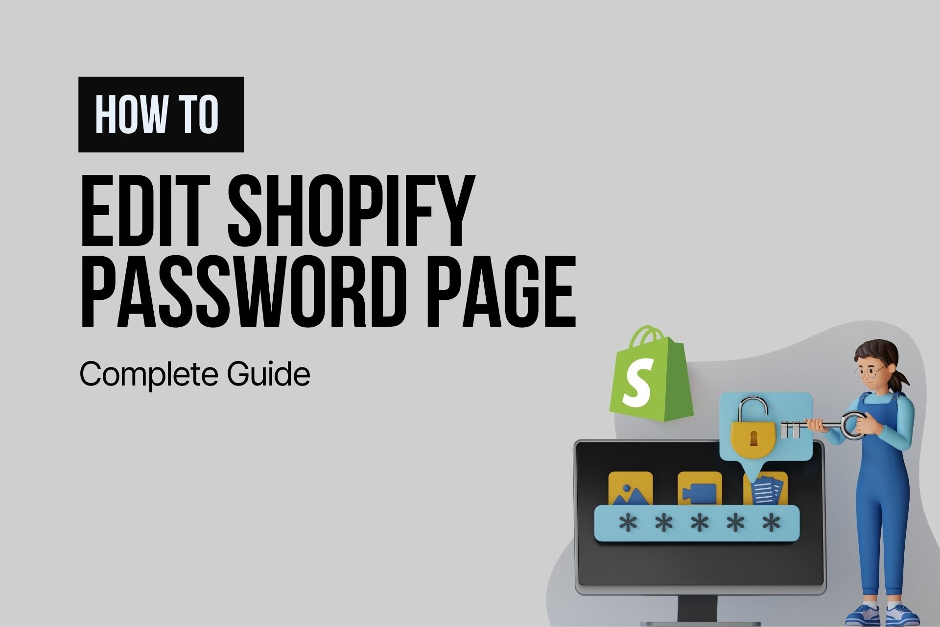 how to edit shopify password page