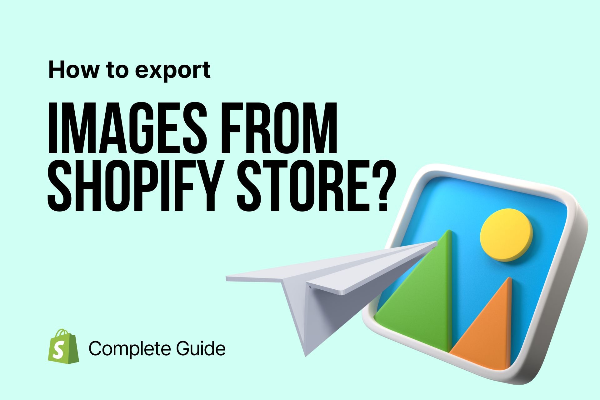 how to export images from shopify store