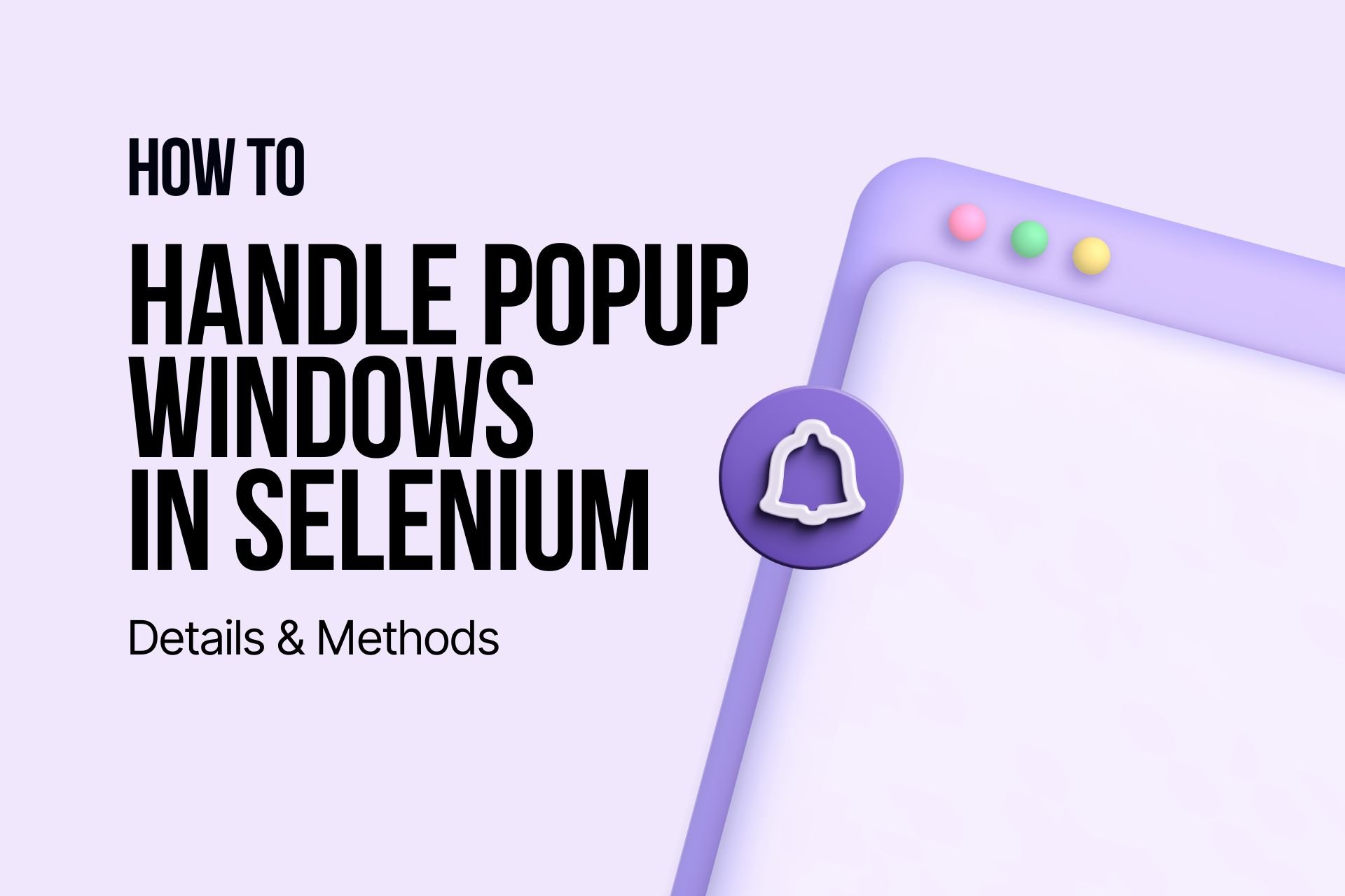 how to handle popup windows in selenium