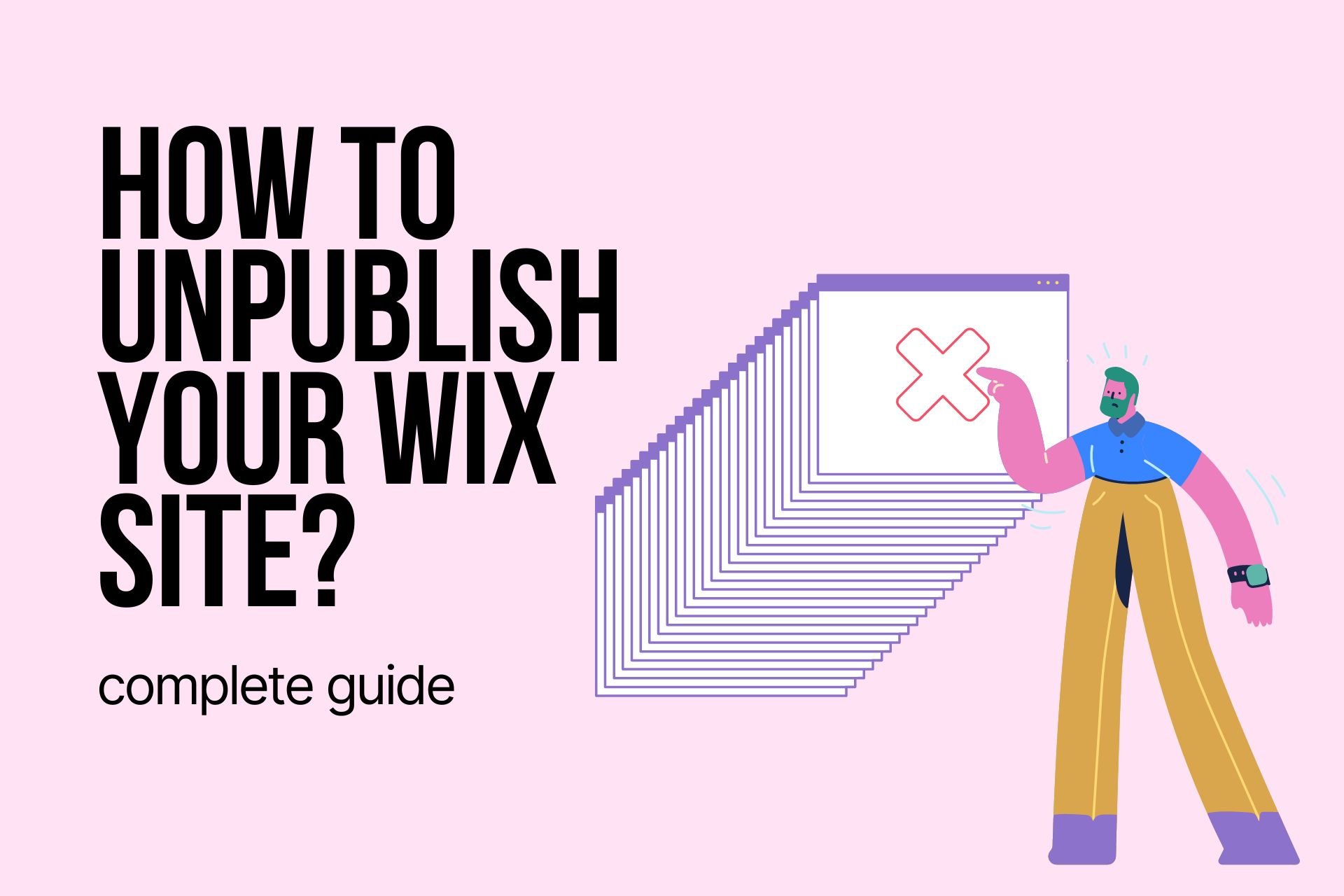 how to unpublish your wix site