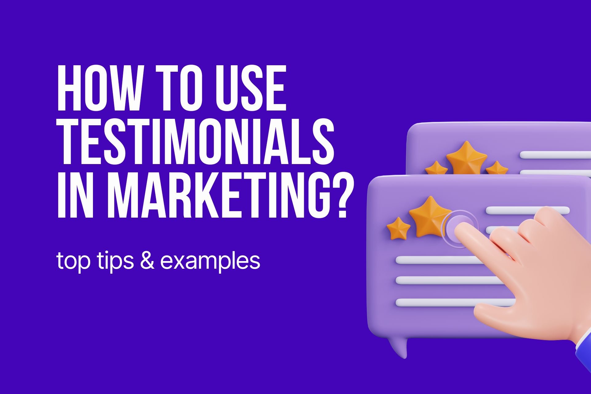 how to use testimonials in marketing