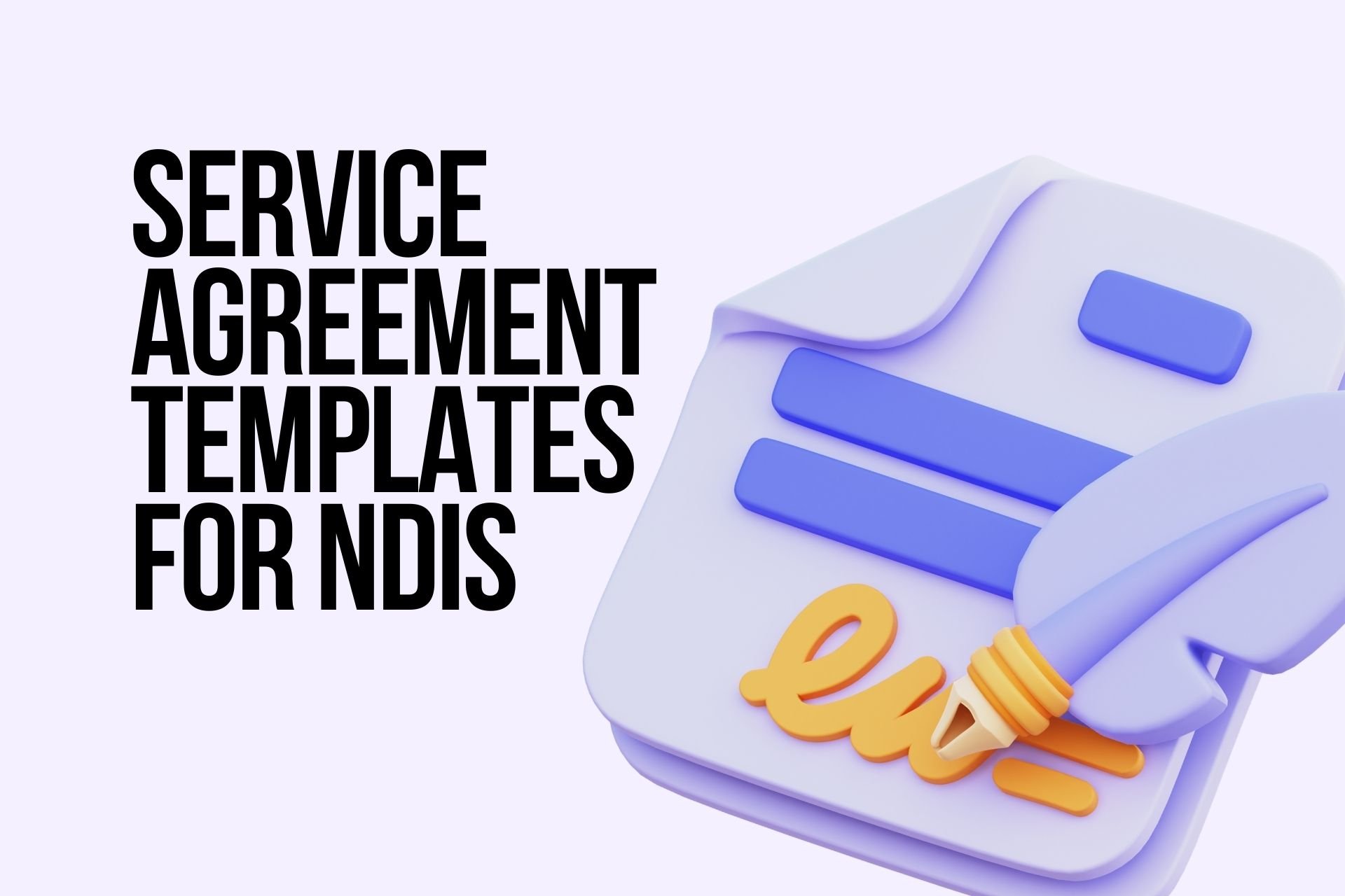service agreement template for ndis