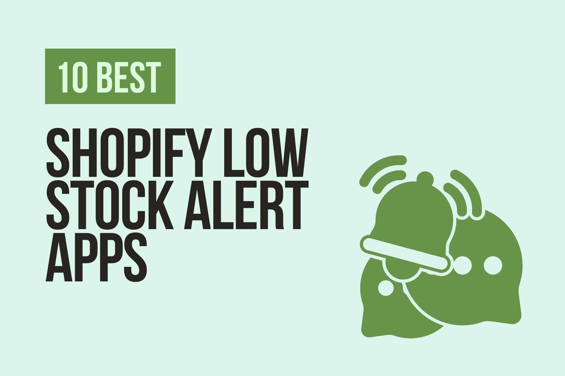 shopify low stock alert apps