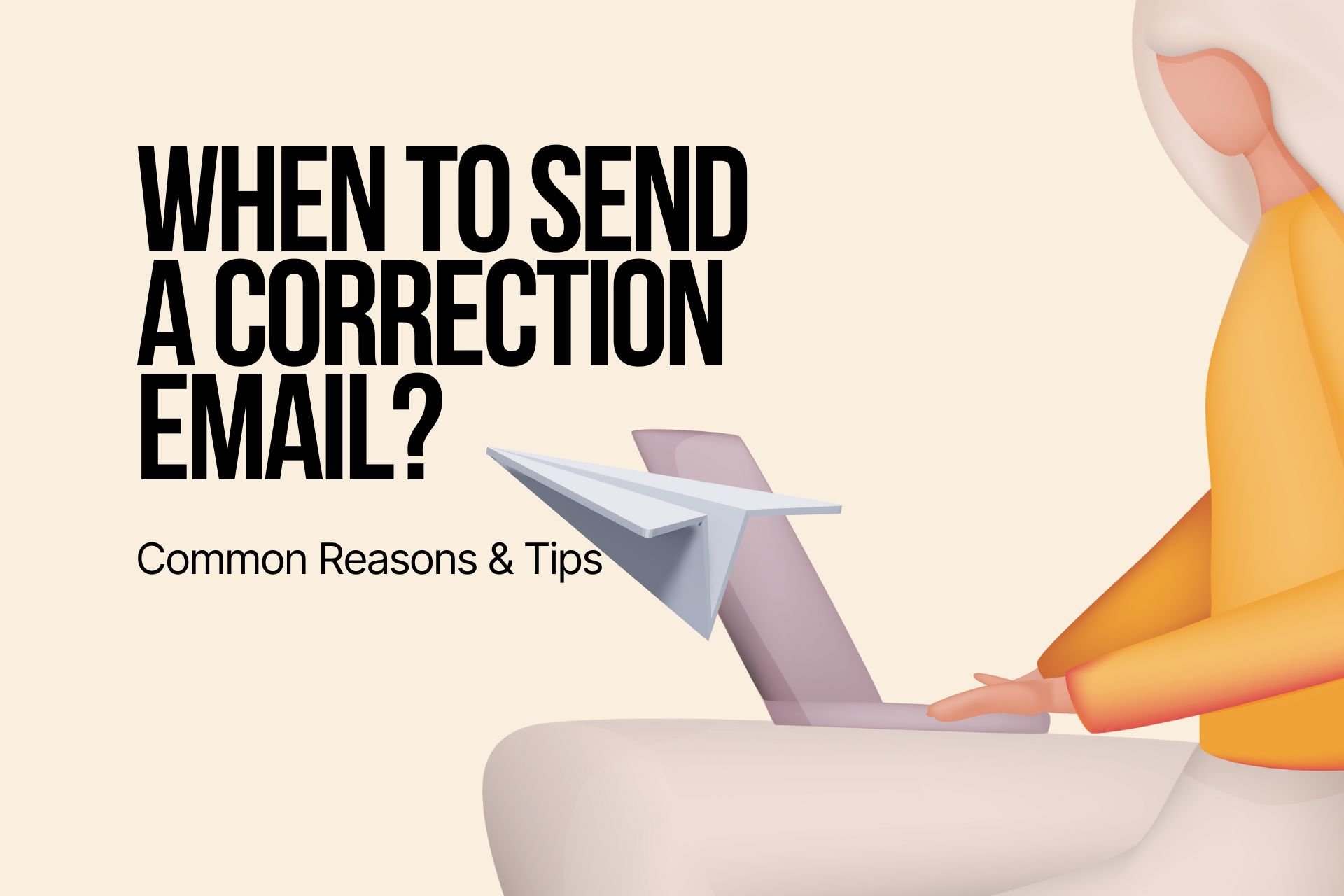 when to send a correction email