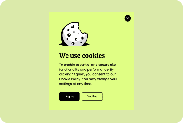Simplified Cookie Consent Popup Template
